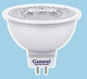 Светодиодная лампа - General GLDEN-MR16-8W-230-GU5,3-3000K - GL-636100