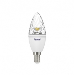 Лампа светодиодная свечеобразная - General GLDEN-CT-6-230-E14-2700 520lm - 630400