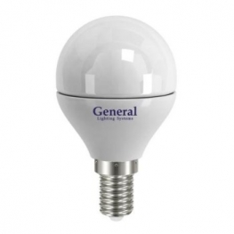Лампа светодиодная - General GLDE-G45-4-230-E14-2700 45x79 6212