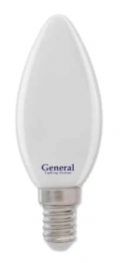 Светодиодная филаментная лампа (матовая) GLDEN-CS-M-8-230-E14-6500 General - 649994
