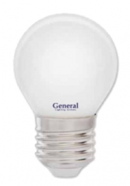 Светодиодная филаментная лампа (матовая) GLDEN-G45S-M-8-230-E27-2700 General - 644500