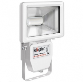 Прожектор светодиодный пылевлагозащищенный - Navigator NFL-P-10-4K-WH-IP65-LED 700lm 30000h белый - 94627
