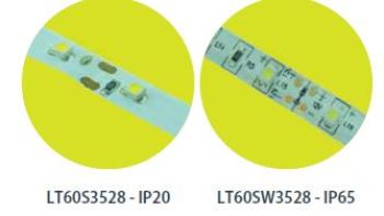 Светодиодная лента - foton lighting LT60SW3528Y 12V 4,8W/m YELLOW 60LED/m IP65 - 655046