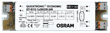ЭПРА для люминесцентных ламп - OSRAM QT-ECO 1X58/230-240 4050300940632