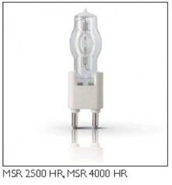 Лампа специальная студийная - Philips MSR 2500 HR 2500W G38 928104905114