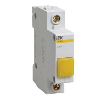 Лампа сигнальная со светодиодной матрицей (желтая) - IEK ЛС-47М - MLS20-230-K05