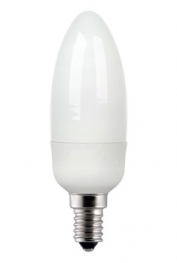 Лампа компактная люминесцентная (свечеобразная) - General Electric Candle T2 FLE7CDL/T2/840/E14 300lm 6000h -