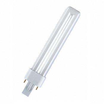 Лампа ультрафиолетовая для сушки пластика, клея и краски OSRAM DULUX S BLUE UVA 7W/78 -  4008321198907