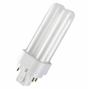 Лампа люминесцентная компактная OSRAM DULUX D/E - 10W/840 600lm G24q-1 4000K - 4050300017587