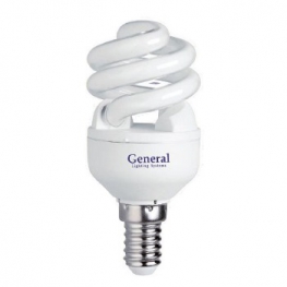 Лампа компактная люминесцентная витая - General GSPN 9 E14 4000 530lm - 710300