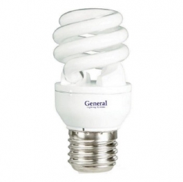 Лампа компактная люминесцентная витая - General GSPN 9 E27 6500 530lm - 710700