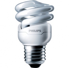 Лампа компактная люминесцентная - Philips Tornado T2 8W 230V 2700K E27 505lm - 871829111708700