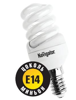 Энергосберегающая витая лампа Navigator NCL-SF10-07-827-E14 - 94095