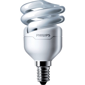 Лампа компактная люминесцентная - Philips Tornado T2 8W 230V 6500K E14 475lm - 871829111712400