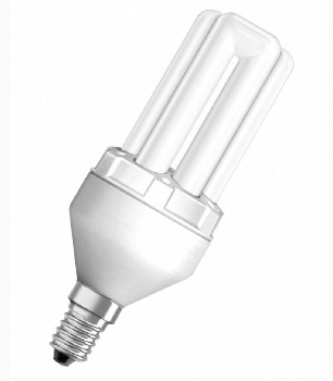 Лампа люминесцентная компактная OSRAM DULUX INTELLIGENT LONGLIFE - DINT LL 7W/825 E14 380lm 2500K - 4050300315157