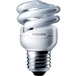 Лампа энергосберегающая витая - Philips Tornado T2 8y 8W WW E27 220-240V 1CT/12 475lm - 929689868306