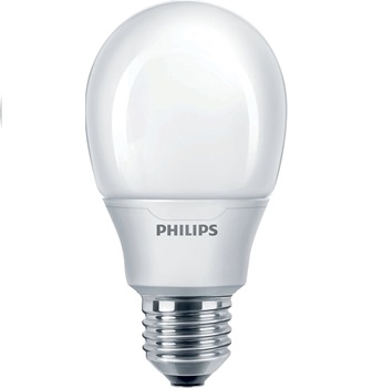 Лампа компактная люминесцентная с внешней колбой (грушеобразная) - Philips Softone Bulb T60 15W 230V 2700K E27 530lm - 871829168264600
