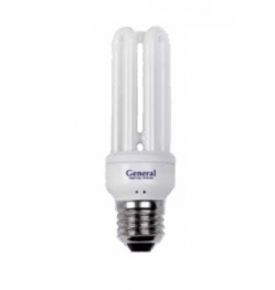 Лампа компактная люминесцентная - General 3U G3U 15 E27 4000 38x128 800-900lm 7339