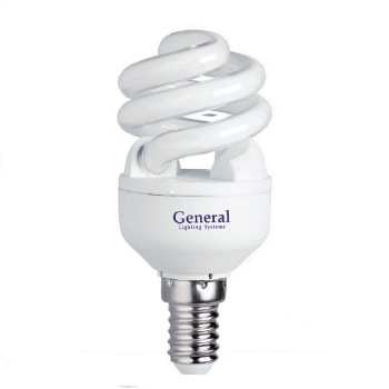 Лампа компактная люминесцентная витая - General GSPN 15 E14 2700 980lm - 711700
