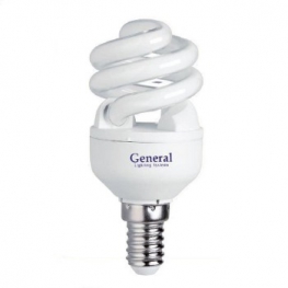 Лампа компактная люминесцентная витая - General GSPN 11 E14 4000 630lm - 710900