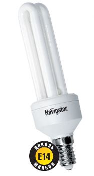 Лампа компактная люминесцентная трубчатая - Navigator 94009 NCL-2U-11-840-E14