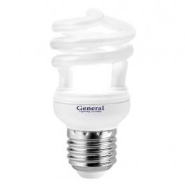 Лампа компактная люминесцентная - General SPIRAL T2 GSP 11 E27 2700 46x89 630-680lm 7111