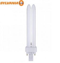 Компактная люминесцентная лампа SYLVANIA LYNX-D 18W 827 G24d-2 (теплый белый 2700К) - лампа - 0024171