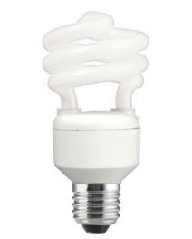 Лампа компактная люминесцентная (спиралевидная) - General Electric Spiral T3 FLE20HLX/T3/827/E27 1200lm 8000h - 82941