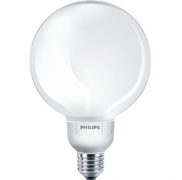 Лампа компактная люминесцентная с внешней колбой (шарообразная) - Philips Softone Globe G120 230-240V 23W 2700K E27 1320lm - 871150046902100