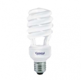 Лампа компактная люминесцентная - General SPIRAL T3 GSP 30 E27 4000 54x142 1650-1750lm 7153