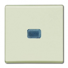 Выключатель 1-клавишный ABB BASIC55, с подсветкой, скрытый монтаж, chalet-white, 1012-0-2185