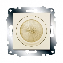 Выключатель с подсветкой ABB COSMO, с подсветкой, скрытый монтаж, кремовый, 619-010300-185