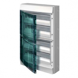 Распределительный шкаф ABB Mistral65, 72 мод., IP65, навесной, термопласт, прозрачная дверь, 1SLM006501A1209