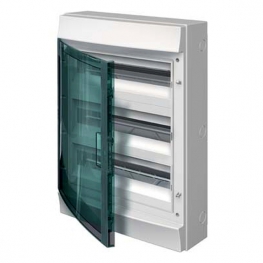 Распределительный шкаф ABB Mistral65, 54 мод., IP65, навесной, термопласт, прозрачная дверь, 1SLM006501A1208