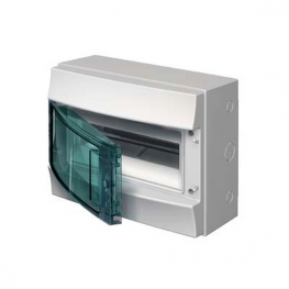 Распределительный шкаф ABB Mistral65, 12 мод., IP65, навесной, термопласт, прозрачная дверь, 1SLM006501A1202