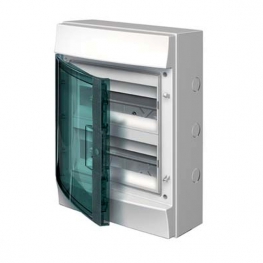 Распределительный шкаф ABB Mistral65, 24 мод., IP65, навесной, термопласт, прозрачная дверь, 1SL1204A00