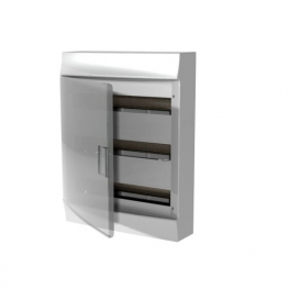Распределительный шкаф ABB Mistral41, 54 мод., IP41, навесной, термопласт, прозрачная дверь, 1SPE007717F9998