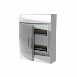 Распределительный шкаф ABB Mistral41, 24 мод., IP41, навесной, термопласт, прозрачная дверь, 1SPE007717F9993
