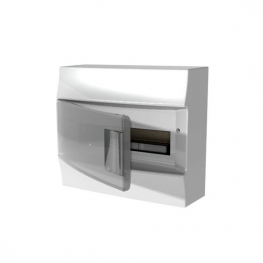 Распределительный шкаф ABB Mistral41, 12 мод., IP41, навесной, термопласт, прозрачная дверь, 1SPE007717F9992