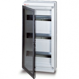 Распределительный шкаф ABB EUROPA, 36 мод., IP65, навесной, термопласт, прозрачная дверь, 12756