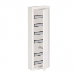Распределительный шкаф ABB, 72 мод., IP43, навесной, металл, белая дверь, AT61
