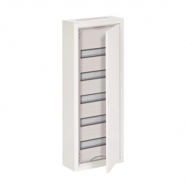 Распределительный шкаф ABB, 60 мод., IP43, навесной, металл, белая дверь, AT51