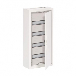 Распределительный шкаф ABB, 48 мод., IP43, навесной, металл, белая дверь, AT41