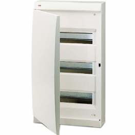 Распределительный шкаф ABB Unibox, 36 мод., IP41, навесной, термопласт, белая дверь, 122460008