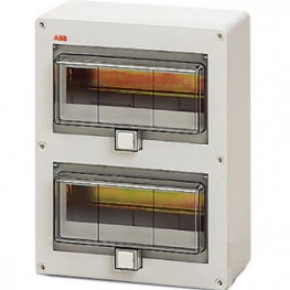 Распределительный шкаф ABB EUROPA, 20 мод., IP55, навесной, термопласт, прозрачная дверь, 12652