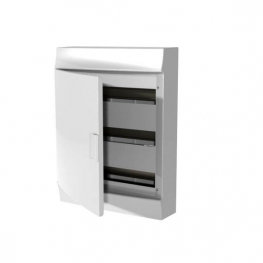 Распределительный шкаф ABB Mistral41, 54 мод., IP41, навесной, термопласт, белая дверь, 1SPE007717F1010