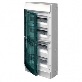 Распределительный шкаф ABB Mistral65, 48 мод., IP65, навесной, термопласт, прозрачная дверь, 1SLM006501A1207