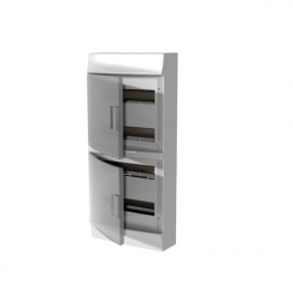 Распределительный шкаф ABB Mistral41, 48 мод., IP41, навесной, термопласт, прозрачная дверь, 1SPE007717F9995