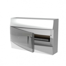 Распределительный шкаф ABB Mistral41, 18 мод., IP41, навесной, термопласт, прозрачная дверь, 1SPE007717F9996