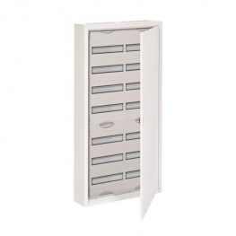 Распределительный шкаф ABB, 168 мод., IP43, навесной, металл, белая дверь, AT72
